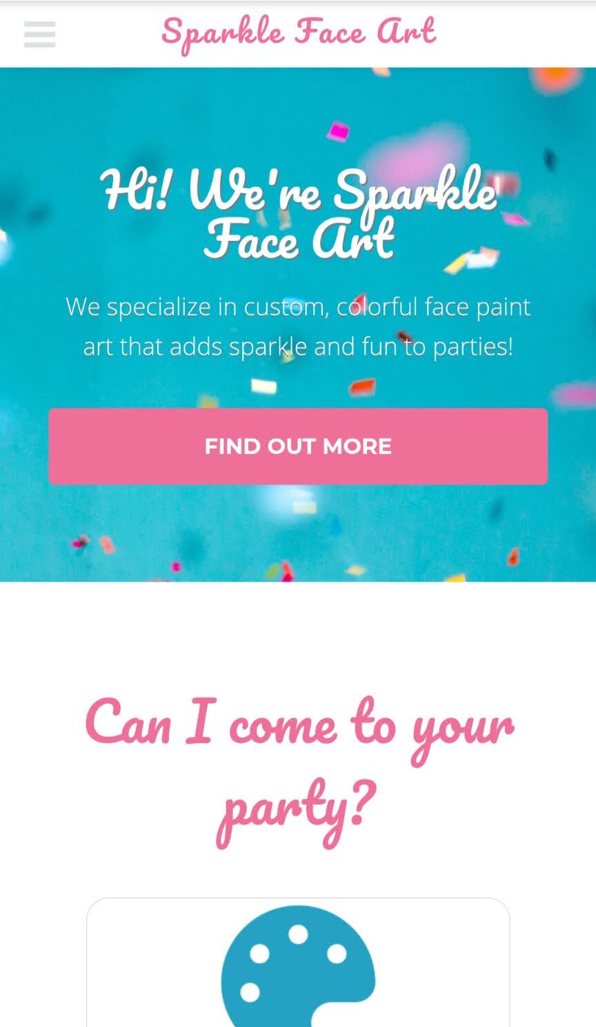 Sparkle Face Art Preview